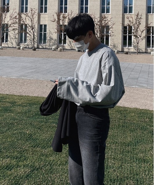 ASCLO（エジュクロ）の「ASCLO  Perfect Over T Shirt（Tシャツ/カットソー・メンズ・ホワイト/グレー・FREE）」の3枚目の写真