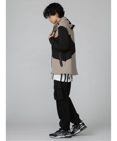 semantic design（セマンティックデザイン）の「セマンティックデザイン アクティブストレッチ フーデットアウター（マウンテンパーカー・メンズ・グレー系その他2/ベージュ・S/MEDIUM/LARGE/X-LARGE）」の10枚目の写真