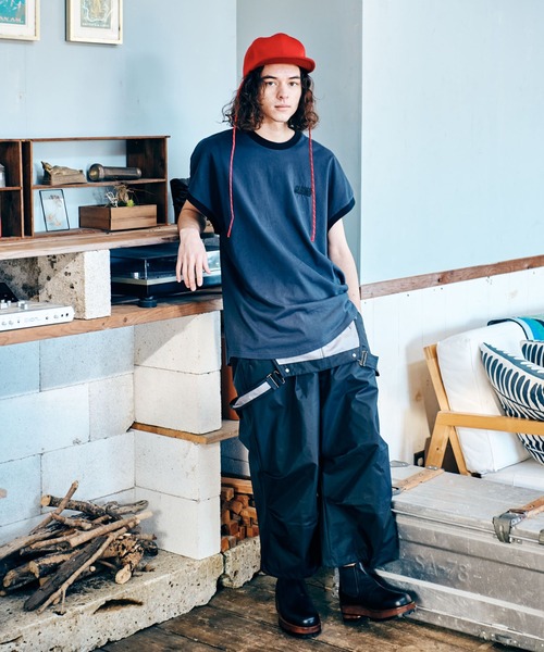 glamb（グラム）の「No Sleeve Logo CS / ノースリーブロゴカットソー（タンクトップ・メンズ・ブルー/ブラック・L/S/M）」の13枚目の写真