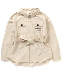 フロントジップシャツジャケット