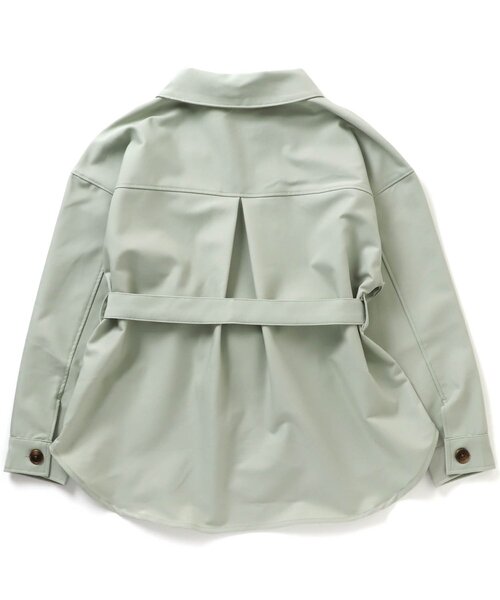 algy（アルジー）の「フロントジップシャツジャケット（シャツ/ブラウス・キッズ・アイボリー/ミント・SMALL/MEDIUM/X-SMALL/XX-SMALL）」の7枚目の写真
