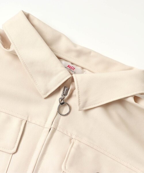 algy（アルジー）の「フロントジップシャツジャケット（シャツ/ブラウス・キッズ・アイボリー/ミント・SMALL/MEDIUM/X-SMALL/XX-SMALL）」の8枚目の写真