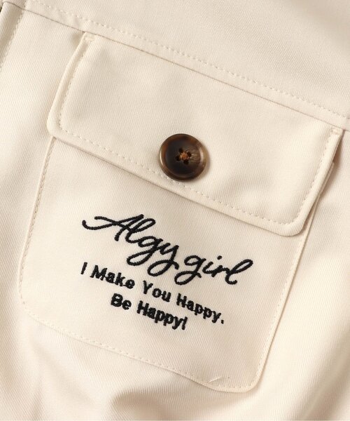 algy（アルジー）の「フロントジップシャツジャケット（シャツ/ブラウス・キッズ・アイボリー/ミント・SMALL/MEDIUM/X-SMALL/XX-SMALL）」の9枚目の写真