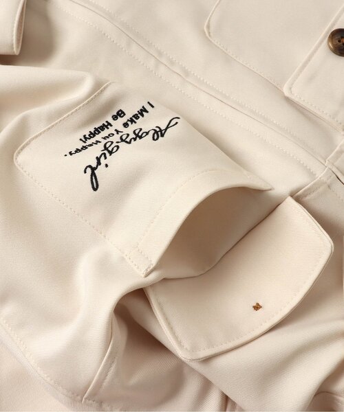 algy（アルジー）の「フロントジップシャツジャケット（シャツ/ブラウス・キッズ・アイボリー/ミント・SMALL/MEDIUM/X-SMALL/XX-SMALL）」の10枚目の写真