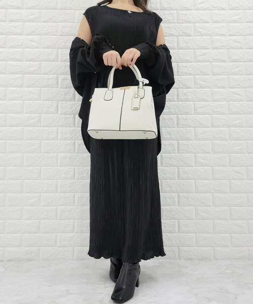 Lace Ladies（レースレディース）の「フレンチスリーブ サテンロングワンピース（ワンピース・レディース・ブラック/グレイッシュベージュ/パープル・S/FREE）」の17枚目の写真