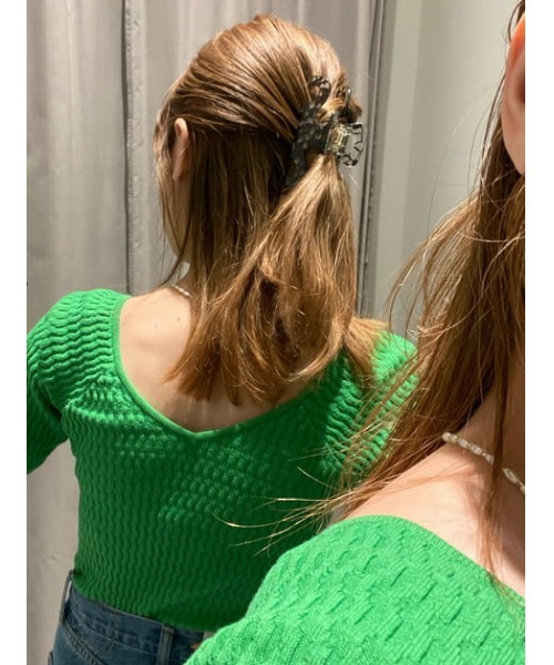 SLY(スライ)の「Sly Skin MARBLE VANCE ヘアーバンス(バレッタ/ヘアクリップ・レディース・ライム/ブラック系その他2・FREE)」の16枚目の写真