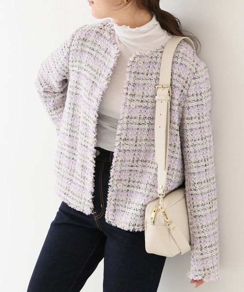 Comatexツイードノーカラージャケット ノーカラージャケット Slobe Iena スローブイエナ のファッション通販 Zozotown