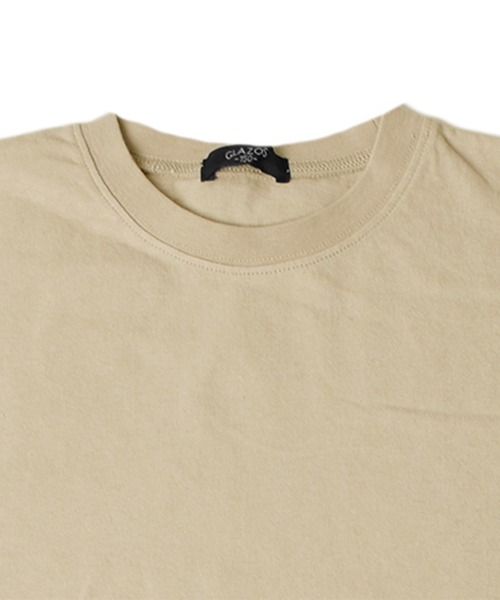 GLAZOS(グラソス)の「【セットアイテム】OE天竺・ドロップショルダー半袖Tシャツ+長袖Tシャツセット(Tシャツ/カットソー・キッズ・パープル/ライム/ベージュ系その他・160cm/170cm/140cm/130cm/150cm)」の10枚目の写真