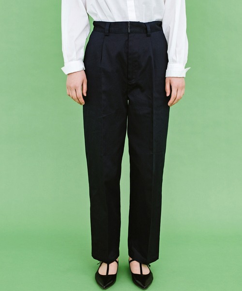 haco!（ハコ）の「かっこつけたいときも普段にも！ＰＢＰオーガニックコットン　１本あると便利な定番パンツ（ユニセックス）（その他パンツ・レディース・ダークネイビー・1/2/3）」の3枚目の写真