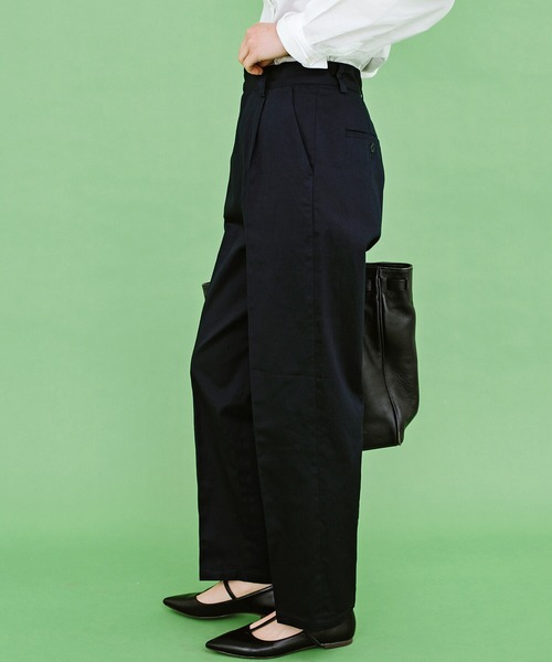 haco!（ハコ）の「かっこつけたいときも普段にも！ＰＢＰオーガニックコットン　１本あると便利な定番パンツ（ユニセックス）（その他パンツ・レディース・ダークネイビー・1/2/3）」の7枚目の写真