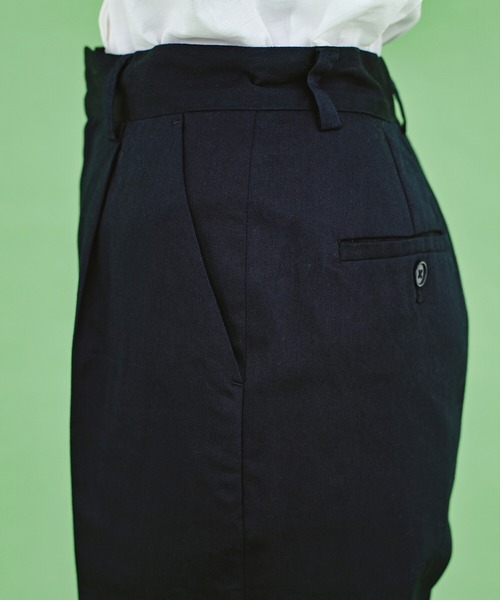 haco!（ハコ）の「かっこつけたいときも普段にも！ＰＢＰオーガニックコットン　１本あると便利な定番パンツ（ユニセックス）（その他パンツ・レディース・ダークネイビー・1/2/3）」の17枚目の写真