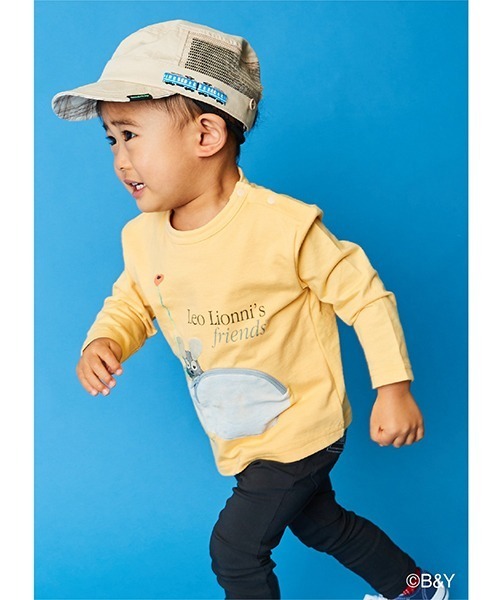 kladskap（クレードスコープ）の「電車ワークキャップ（キャップ・キッズ・ベージュ/サックスブルー・S/M/L）」の17枚目の写真
