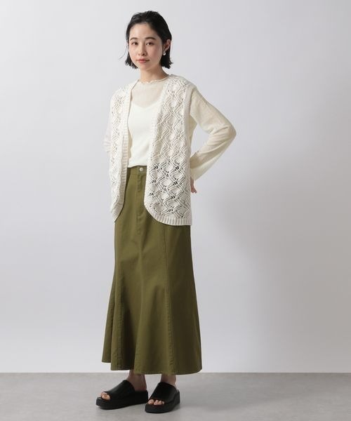 LOWRYS FARM（ローリーズファーム）の「シアーハイネックＬＳ　273338（シャツ/ブラウス・レディース・ホワイト/ブラック/グリーン・FREE）」の15枚目の写真