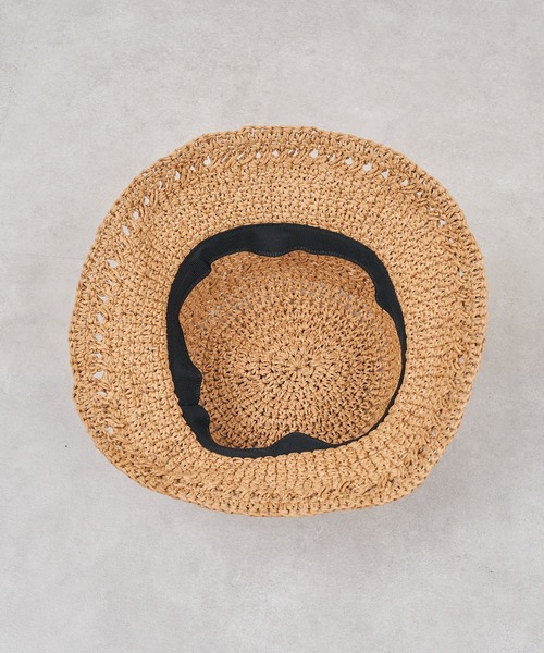 CIAOPANIC TYPY（チャオパニックティピー）の「▽ペーパー編み透かしハット（ハット・レディース・レッド/ブラック/ブラウン・ONE SIZE）」の10枚目の写真