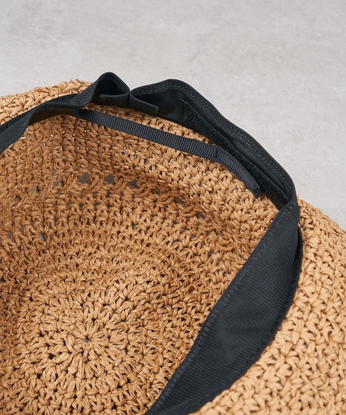 CIAOPANIC TYPY（チャオパニックティピー）の「▽ペーパー編み透かしハット（ハット・レディース・レッド/ブラック/ブラウン・ONE SIZE）」の11枚目の写真