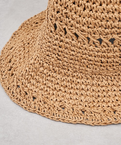 CIAOPANIC TYPY（チャオパニックティピー）の「▽ペーパー編み透かしハット（ハット・レディース・レッド/ブラック/ブラウン・ONE SIZE）」の12枚目の写真