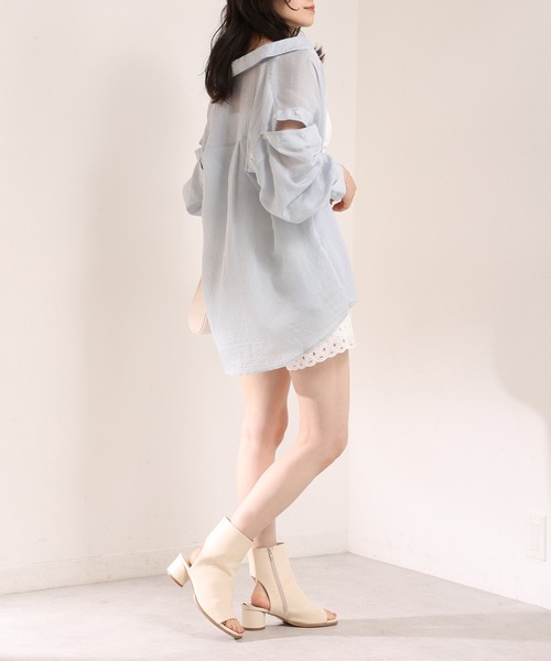 one after another NICE CLAUP（ワンアフターアナザーナイスクラップ）の「スタイルアップが叶うバックレースアップショートパンツ（その他パンツ・レディース・ホワイト系その他/ブラック/ピンク・FREE）」の17枚目の写真