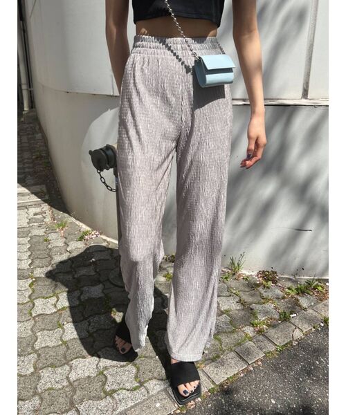 EMODA（エモダ）の「ルーズプリーツパンツ（その他パンツ・レディース・その他/グレー/ブラック・FREE）」の3枚目の写真