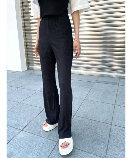 EMODA（エモダ）の「ルーズプリーツパンツ（その他パンツ・レディース・その他/グレー/ブラック・FREE）」の2枚目の写真