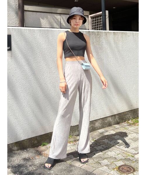 EMODA（エモダ）の「ルーズプリーツパンツ（その他パンツ・レディース・その他/グレー/ブラック・FREE）」の12枚目の写真