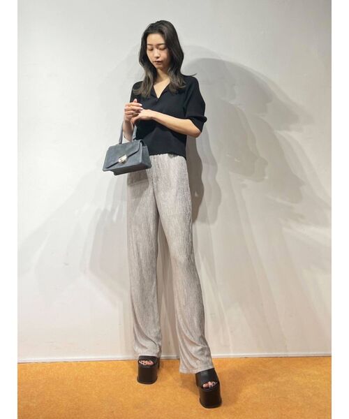 EMODA（エモダ）の「ルーズプリーツパンツ（その他パンツ・レディース・その他/グレー/ブラック・FREE）」の13枚目の写真