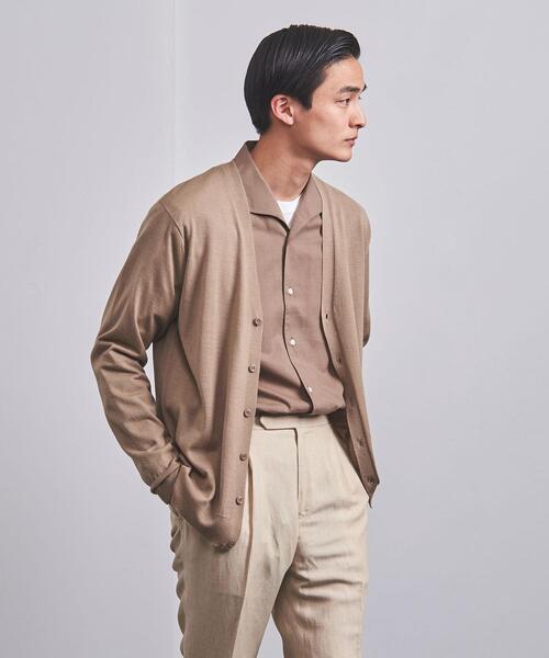 UNITED ARROWS(ユナイテッドアローズ)の「<UNITED ARROWS> ハイゲージ ベーシック カーディガン(カーディガン/ボレロ・メンズ・グレー/ネイビー/その他1/ベージュ・L/M)」の2枚目の写真