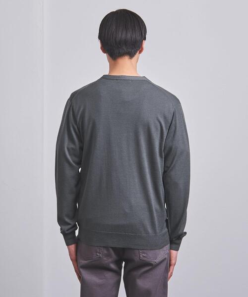 UNITED ARROWS(ユナイテッドアローズ)の「<UNITED ARROWS> ハイゲージ ベーシック カーディガン(カーディガン/ボレロ・メンズ・グレー/ネイビー/その他1/ベージュ・L/M)」の8枚目の写真