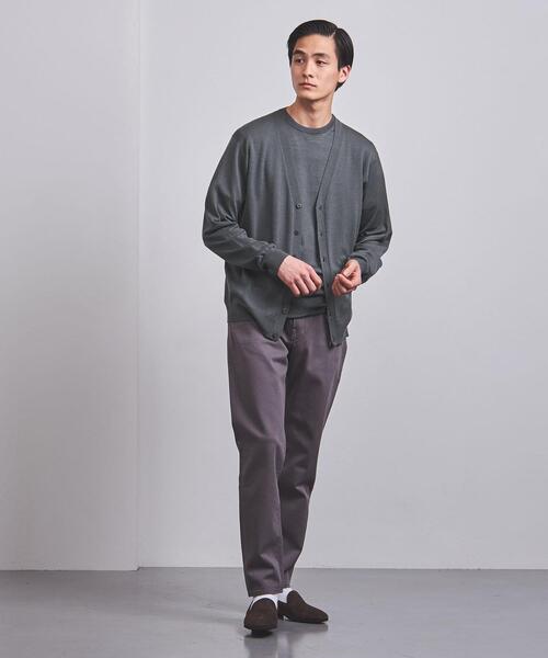 UNITED ARROWS(ユナイテッドアローズ)の「<UNITED ARROWS> ハイゲージ ベーシック カーディガン(カーディガン/ボレロ・メンズ・グレー/ネイビー/その他1/ベージュ・L/M)」の9枚目の写真