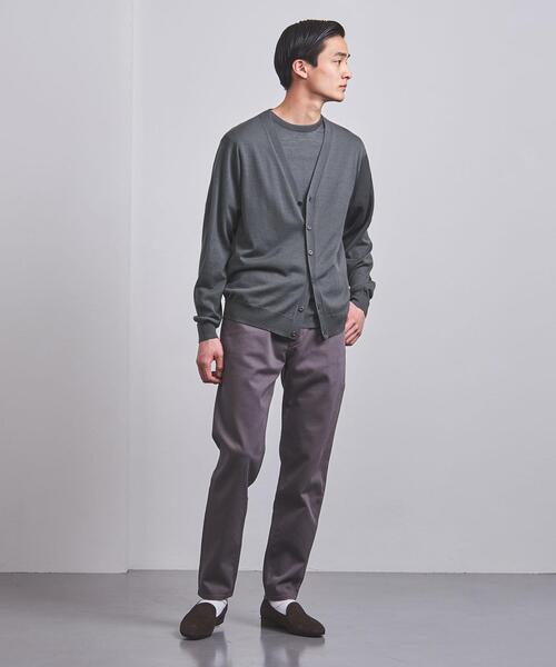 UNITED ARROWS(ユナイテッドアローズ)の「<UNITED ARROWS> ハイゲージ ベーシック カーディガン(カーディガン/ボレロ・メンズ・グレー/ネイビー/その他1/ベージュ・L/M)」の12枚目の写真
