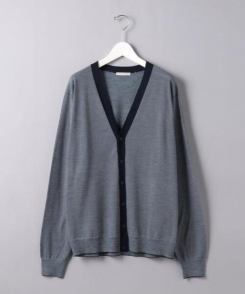 UNITED ARROWS(ユナイテッドアローズ)の「<UNITED ARROWS> ハイゲージ ベーシック カーディガン(カーディガン/ボレロ・メンズ・グレー/ネイビー/その他1/ベージュ・L/M)」の17枚目の写真