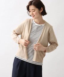 洗えてひんやりスパークヤーンショートカーデ