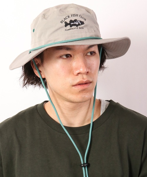 TESTIFY(テスティファイ)の「TESTIFY バスフィッシングアドベンチャーハット/BFC Adventure Hat 撥水/はっ水(ハット・メンズ・ブラック/ベージュ/グレー・FREE)」の8枚目の写真