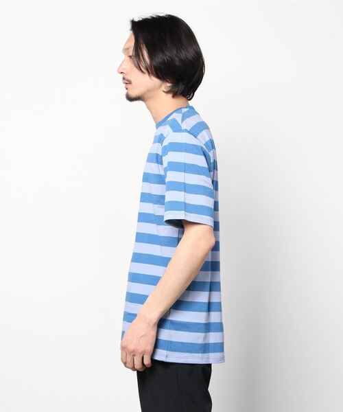 Guess(ゲス)の「GUESS Originals Striped Tee(Tシャツ/カットソー・メンズ・イエロー/ブルー/クリーム・SMALL/X-LARGE/MEDIUM/LARGE)」の13枚目の写真