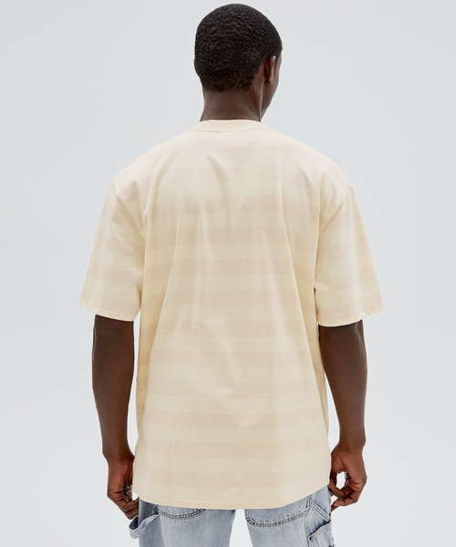 Guess(ゲス)の「GUESS Originals Striped Tee(Tシャツ/カットソー・メンズ・イエロー/ブルー/クリーム・SMALL/X-LARGE/MEDIUM/LARGE)」の4枚目の写真