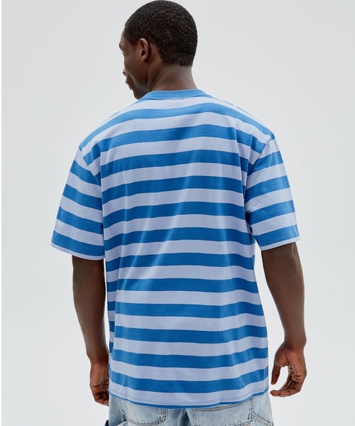 Guess(ゲス)の「GUESS Originals Striped Tee(Tシャツ/カットソー・メンズ・イエロー/ブルー/クリーム・SMALL/X-LARGE/MEDIUM/LARGE)」の7枚目の写真