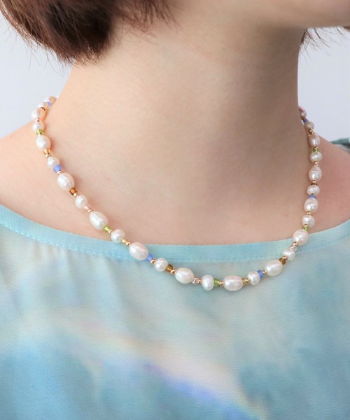 ビーズ 淡水パールネックレス ネックレス Three Four Time スリーフォータイム のファッション通販 Zozotown