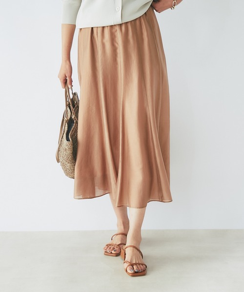 RIVE DROITE（リヴドロワ）の「エアークロススカート（スカート・レディース・チャコールグレー/ブラウン/オレンジ/グリーン・FREE）」の15枚目の写真