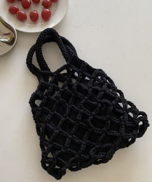 SETUP7（セットアップセブン）の「【SETUP7】メッシュバッグSCCH91（ハンドバッグ・レディース・ホワイト/グリーン/ブラック/グレー/ブルー・FREE）」の3枚目の写真