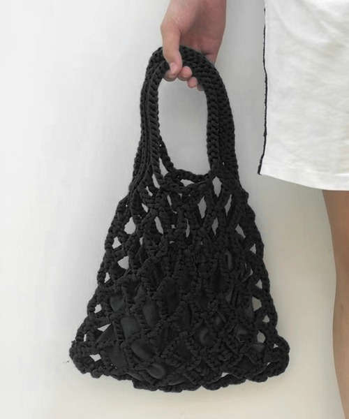 SETUP7（セットアップセブン）の「【SETUP7】メッシュバッグSCCH91（ハンドバッグ・レディース・ホワイト/グリーン/ブラック/グレー/ブルー・FREE）」の15枚目の写真