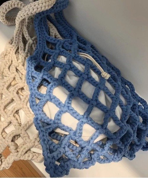 SETUP7（セットアップセブン）の「【SETUP7】メッシュバッグSCCH91（ハンドバッグ・レディース・ホワイト/グリーン/ブラック/グレー/ブルー・FREE）」の18枚目の写真