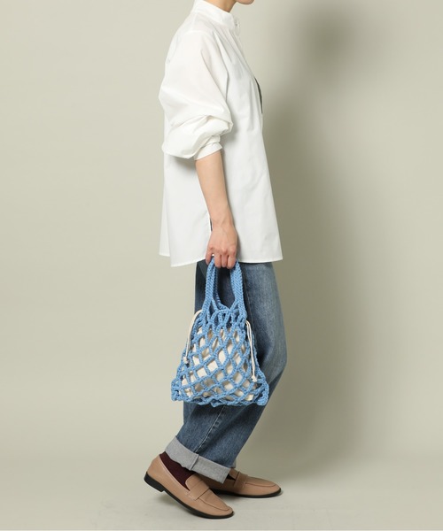 SETUP7（セットアップセブン）の「【SETUP7】メッシュバッグSCCH91（ハンドバッグ・レディース・ホワイト/グリーン/ブラック/グレー/ブルー・FREE）」の19枚目の写真