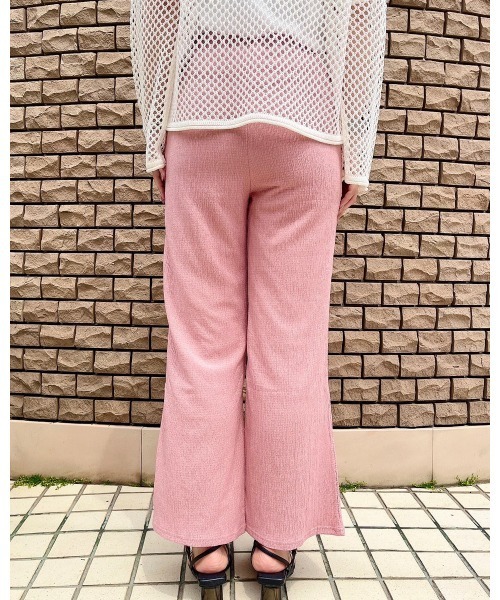 LiSeek（リシーク）の「【LiSeeK】楊柳ストレートパンツ（その他パンツ・レディース・ブラック/ピンク/ライム/アイボリー・FREE）」の14枚目の写真