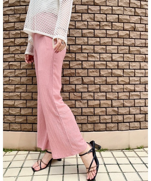 LiSeek（リシーク）の「【LiSeeK】楊柳ストレートパンツ（その他パンツ・レディース・ブラック/ピンク/ライム/アイボリー・FREE）」の18枚目の写真