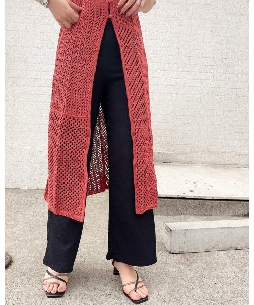 LiSeek（リシーク）の「【LiSeeK】楊柳ストレートパンツ（その他パンツ・レディース・ブラック/ピンク/ライム/アイボリー・FREE）」の21枚目の写真