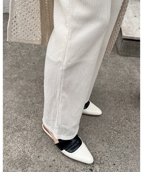 LiSeek（リシーク）の「【LiSeeK】楊柳ストレートパンツ（その他パンツ・レディース・ブラック/ピンク/ライム/アイボリー・FREE）」の11枚目の写真