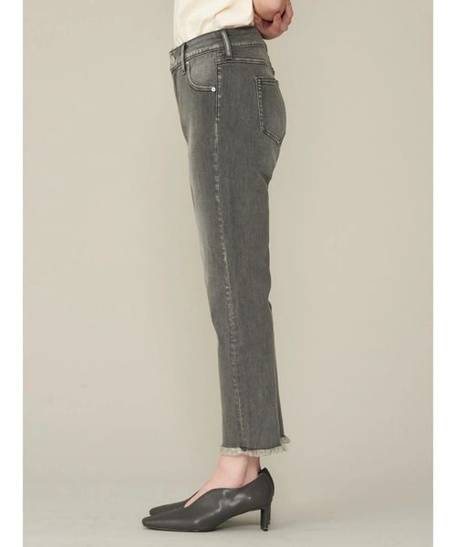 AMERICAN HOLIC（アメリカンホリック）の「クロップドデニム（デニムパンツ・レディース・ブラック/グレー・S/L/XS/M）」の5枚目の写真