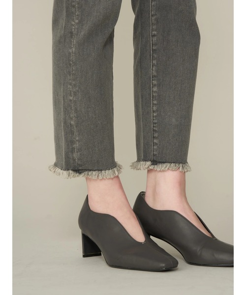 AMERICAN HOLIC（アメリカンホリック）の「クロップドデニム（デニムパンツ・レディース・ブラック/グレー・S/L/XS/M）」の12枚目の写真