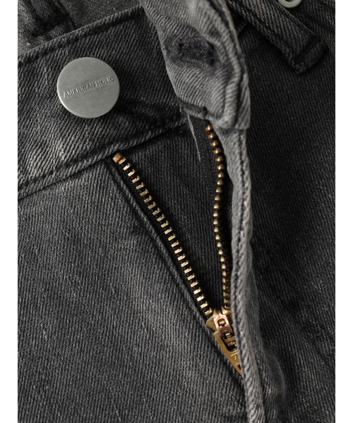 AMERICAN HOLIC（アメリカンホリック）の「クロップドデニム（デニムパンツ・レディース・ブラック/グレー・S/L/XS/M）」の17枚目の写真