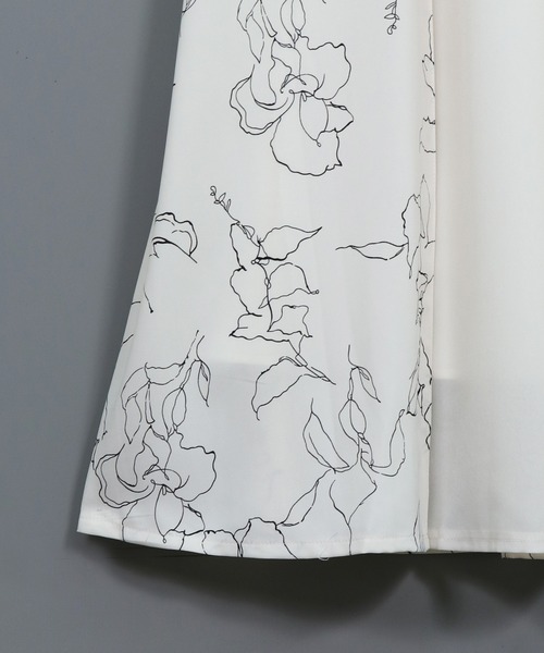 &g'aime（アンジェム）の「【&g’aime】花柄フレアスカート（スカート・レディース・ホワイト/ブラック・FREE）」の18枚目の写真
