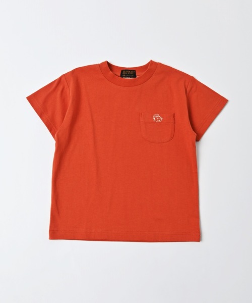 ROUND HOUSE(ラウンドハウス)の「【ROUND HOUSE】ポケットT(80~150cm)(Tシャツ/カットソー・キッズ・ネイビー/オフホワイト/カーキ/オレンジ/ホワイト系その他/チャコール・90/100/110/120/80/130/95/140/150)」の6枚目の写真